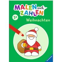 RAVENSBURGER 48991 Malen nach Zahlen ab 3 Jahren - Weihnachten für kleine Künstler von Ravensburger
