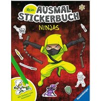 RAVENSBURGER 48995 Mein Ausmalstickerbuch: Ninjas RAVENSBURGER 48995 Mein Ausmalstickerbuch: Ninjas von Ravensburger