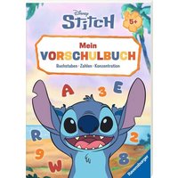 RAVENSBURGER 49863 Disney Stitch – Mein Vorschulbuch: Buchstaben, Zahlen, Konzentration von Ravensburger