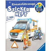 RAVENSBURGER 60044 Wieso? Weshalb? Warum? Stickerheft: Einsatzfahrzeuge von Ravensburger