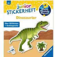 RAVENSBURGER 60106 Wieso? Weshalb? Warum? junior Stickerheft - Dinosaurier von Ravensburger