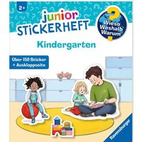 RAVENSBURGER 60110 Wieso? Weshalb? Warum? junior Stickerheft - Kindergarten von Ravensburger
