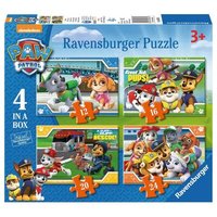 RAVENSBURGER 6936 Kinderpuzzle Paw Patrol 4-in-1 Puzzlebox von Ravensburger