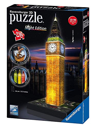 RAVENSBURGER SP 3D Puzzle Bauwerke Big Ben bei Nacht von Ravensburger