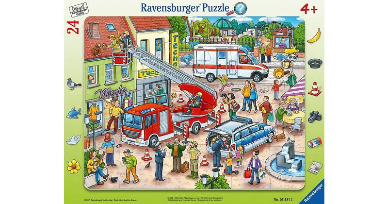 Rahmen-Puzzle, 24 Teile, 32,5x24,5 cm, mit Wimmel-Suchspiel, 110, 112- Eilt herbei! von Ravensburger