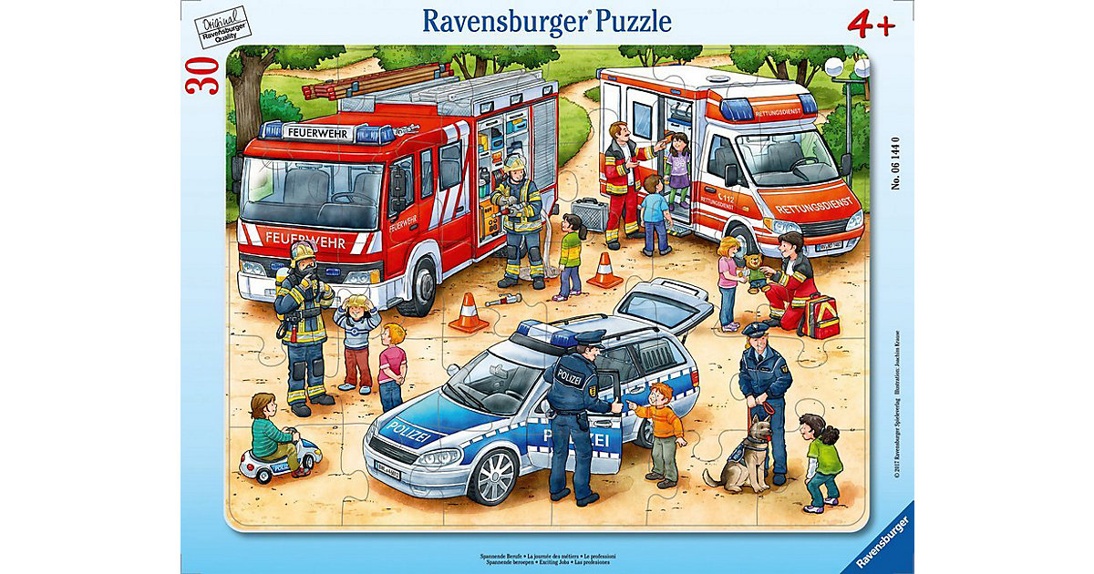 Rahmen-Puzzle, 30 Teile, 32,5x24,5 cm, Spannende Berufe Rahmen-Puzzle, 30 Teile, 32,5x24,5 cm, Spannende Berufe von Ravensburger