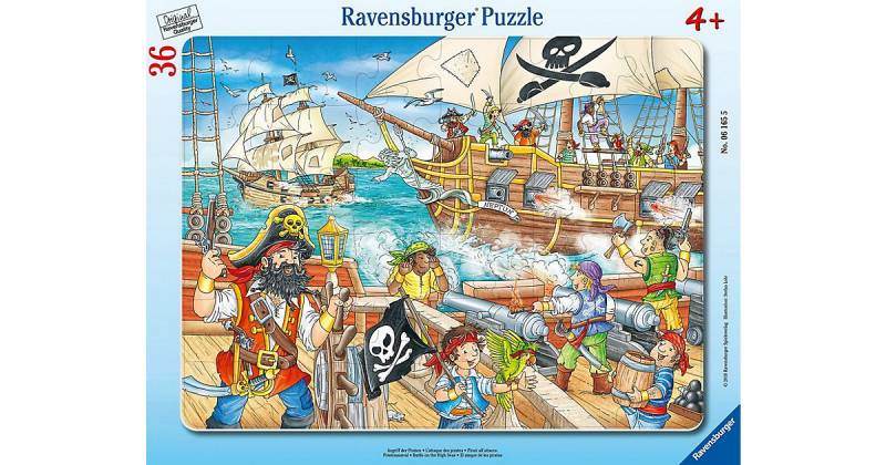 Rahmen-Puzzle, 36 Teile, 32,5x24,5 cm, Angriff der Piraten von Ravensburger