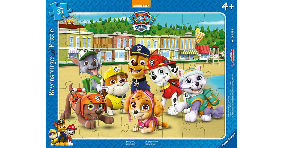 Rahmen-Puzzle, 37 Teile, 32,5x24,5 cm, Paw Patrol Familienfoto Rahmen-Puzzle, 37 Teile, 32,5x24,5 cm, Paw Patrol Familienfoto von Ravensburger