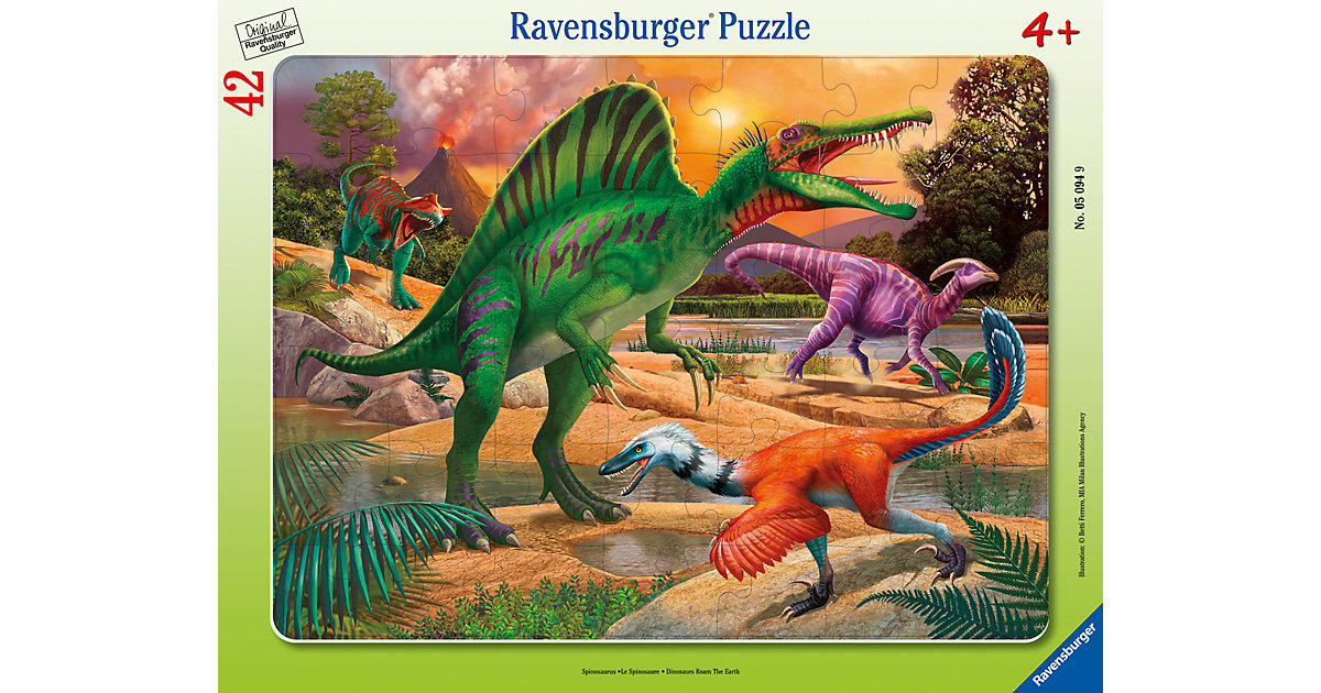 Rahmenpuzzle Spinosaurus, 30-48 Teile Rahmenpuzzle Spinosaurus, 30-48 Teile von Ravensburger