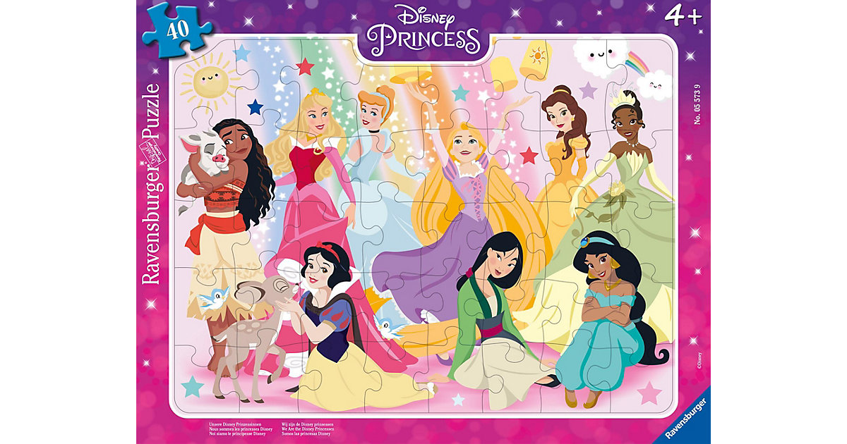 Rahmenpuzzle - Unsere Disney Prinzessinnen - 40 Teile Disney Rahmenpuzzle - Unsere Disney Prinzessinnen - 40 Teile Disney von Ravensburger