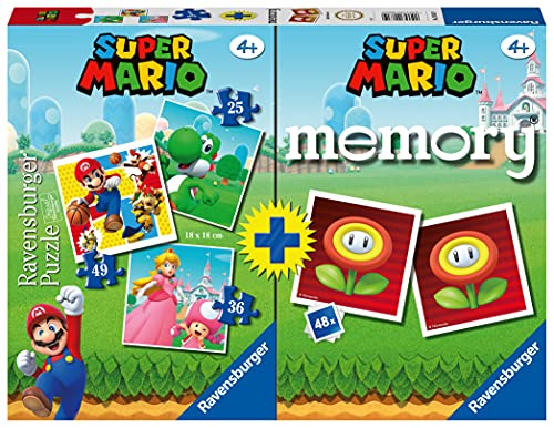 Ravensburger, Multipack Super Mario, Memory und Puzzle, Puzzle und Spiel für Jungen und Mädchen, Alter 4+ von Ravensburger