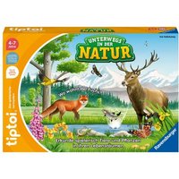 Ravensburger 00121 - tiptoi® Unterwegs in der Natur, Heimische Natur und Tiere entdecken, Lernspiel von Ravensburger