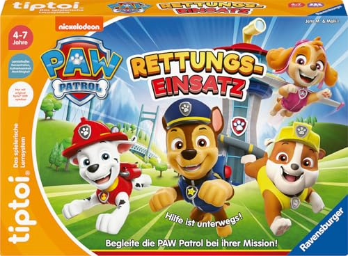 Ravensburger tiptoi Spiel 00202 - PAW Patrol Rettungseinsatz - Lernspiel ab 4 Jahren, lehrreiches Lizenzspiel für Jungen und Mädchen, für 1-4 Spieler Ravensburger tiptoi Spiel 00202 - PAW Patrol Rettungseinsatz - Lernspiel ab 4 Jahren, lehrreiches Lizenzspiel für Jungen und Mädchen, für 1-4 Spieler von Ravensburger