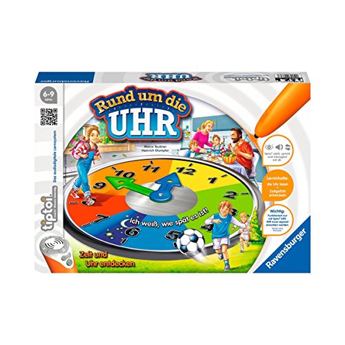 Ravensburger tiptoi Lernspiel Rund um die Uhr - 00736 / Spielend einfach die Uhr lesen und verstehen von Ravensburger tiptoi