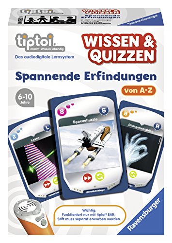 Ravensburger 00750 - tiptoi Spiel Wissen & Quizzen: Spannende Erfindungen von Ravensburger