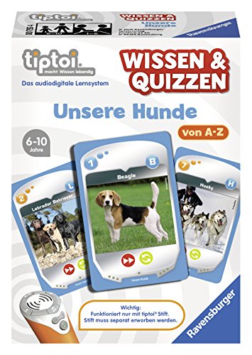 Ravensburger 00755 - tiptoi® Wissen & Quizzen „Unsere Hunde“ von Ravensburger