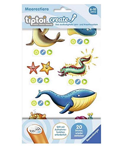 Ravensburger 00909 tiptoi Create Sticker Meerestiere von Ravensburger