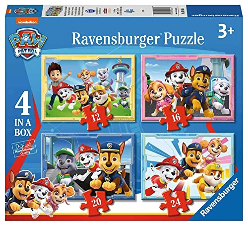 Ravensburger 03065 1 Paw Patrol 4 Puzzles in Einer Box, Mehrfarbig von Ravensburger