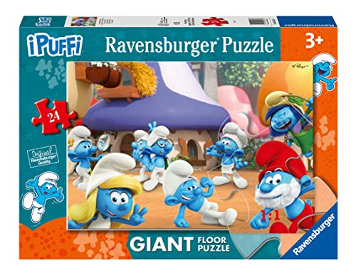 Ravensburger 03136 Puzzle Kinder 24 Giant Boden Schlümpfe von Ravensburger