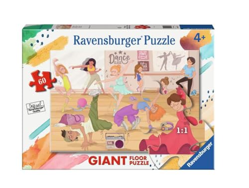 Ravensburger - Tanzhallo-Puzzle, Kollektion 60 Giant Boden, 60 Teile, Puzzle für Kinder, empfohlenes Alter 4+ Jahre von Ravensburger