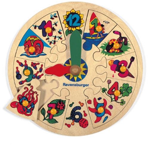 Ravensburger 03623 - Holzpuzzle - Kennst du die Uhr?, 10 Teile von Ravensburger