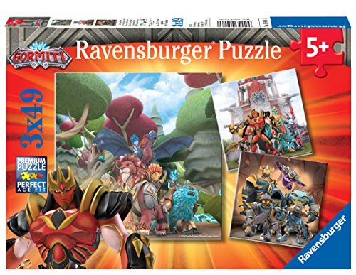 Ravensburger 05016 - Gormiti Kinderpuzzle, Mehrfarbig, 3 x 49 Teile von Ravensburger
