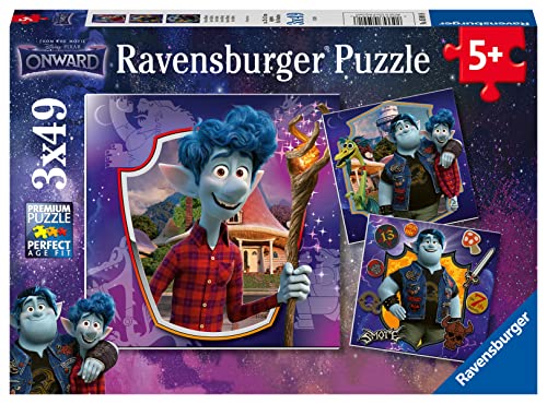 Ravensburger 05091 Disney Onward – 3 x 49 Teile Puzzles für Kinder ab 5 Jahren von Ravensburger