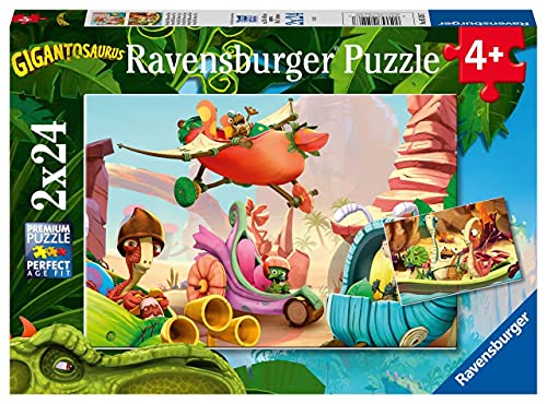 Ravensburger 05126 Gigantosaurus Gigantosaurous Puzzle Teile, bunt, 2 x 24 Piezas von Ravensburger