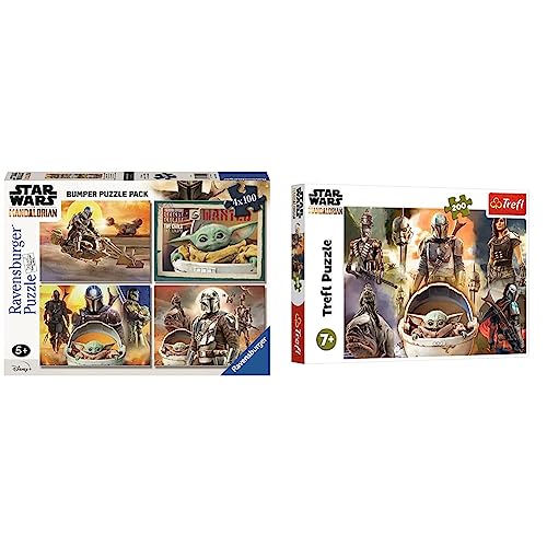 Ravensburger 05240 0, The Mandalorian, 4, 100 Teile & Trefl, 13276 Puzzle, Bereit zum Kämpfen, 200 Teile, Star Wars, für Kinder ab 7 Jahren Ravensburger 05240 0, The Mandalorian, 4, 100 Teile & Trefl, 13276 Puzzle, Bereit zum Kämpfen, 200 Teile, Star Wars, für Kinder ab 7 Jahren von Ravensburger