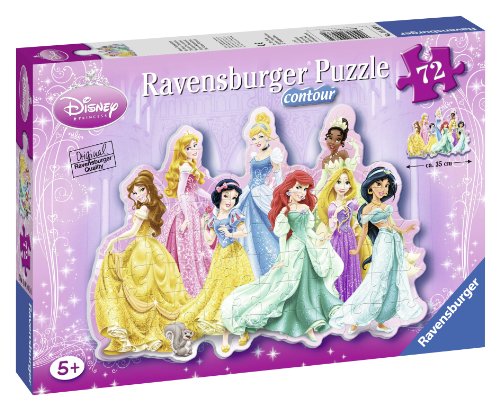 Ravensburger 05581 - Disney Prinzessinnen - 72 Teile Contour Puzzle von Ravensburger Kinderpuzzle