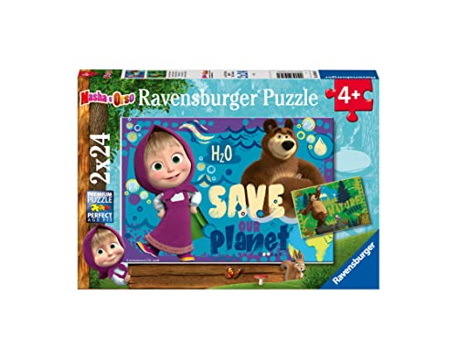 Ravensburger - Puzzle Mascha und der Bär, Geschenkidee für Kinder ab 4 Jahren, pädagogisches und stimulierendes Spiel, 2 Puzzles mit 24 Teilen, 26 x 18 cm Ravensburger - Puzzle Mascha und der Bär, Geschenkidee für Kinder ab 4 Jahren, pädagogisches und stimulierendes Spiel, 2 Puzzles mit 24 Teilen, 26 x 18 cm von Ravensburger