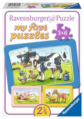 Ravensburger Kinderpuzzle - 06571 Gute Tierfreunde - my first puzzle mit 3x6 Teilen - Puzzle für Kinder ab 2,5 Jahren von Ravensburger