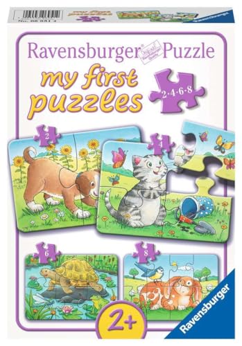 Ravensburger Kinderpuzzle - 06951 Niedliche Haustiere - My First Puzzle mit 2,4,6,8 Teilen - Puzzle für Kinder ab 2 Jahren von Ravensburger