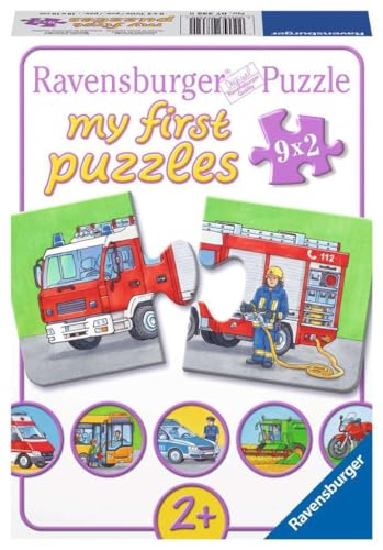 Ravensburger Kinderpuzzle - 07332 Einsatzfahrzeuge - My First Puzzle mit 9x2 Teilen - Puzzle für Kinder ab 2 Jahren Ravensburger Kinderpuzzle - 07332 Einsatzfahrzeuge - My First Puzzle mit 9x2 Teilen - Puzzle für Kinder ab 2 Jahren von Ravensburger