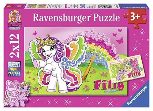 Ravensburger 07577 Filly: Prinzessin Scarlet und Freunde, 2 x 12 Teile Puzzle von Ravensburger Kinderpuzzle