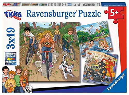 Ravensburger Kinderpuzzle 08066 - Abenteuer mit TKKG - 3 x 49 Teile von Ravensburger