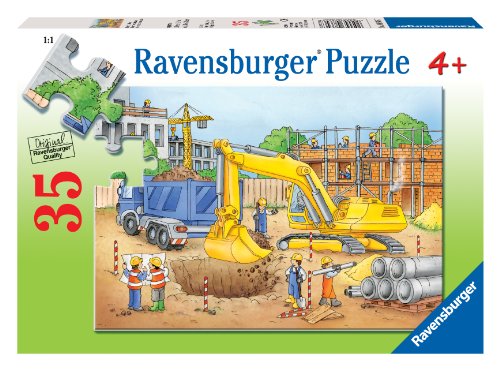 Ravensburger 08646 - Geschäftige Baustelle - 35 Teile Kinderpuzzle von Ravensburger