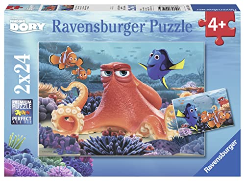 Ravensburger 09103 - Finding Dory Puzzle, 2 x 24 Teile von Ravensburger Kinderpuzzle