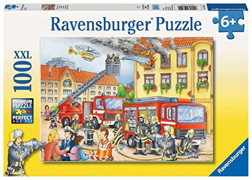 Ravensburger Kinderpuzzle - 10822 Unsere Feuerwehr - Puzzle für Kinder ab 6 Jahren, mit 100 Teilen im XXL-Format von Ravensburger