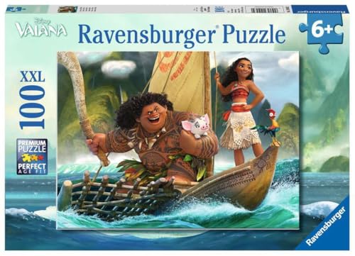 Kinderpuzzle 100 XXL Teile - Disney Vaiana - Vaiana und Maui von Ravensburger