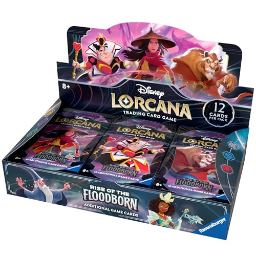 Disney Lorcana Trading Card Game: Aufstieg der Flutgestalten - Display mit 24 Booster Packs (Englisch) von Ravensburger