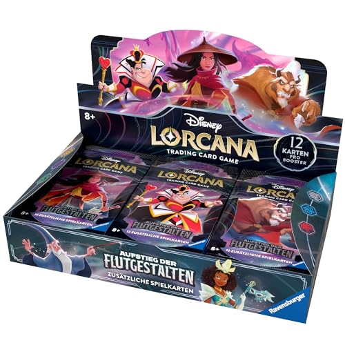 Disney Lorcana Trading Card Game: Aufstieg der Flutgestalten - Booster Display mit 24 Booster Packs (Deutsch) von Ravensburger