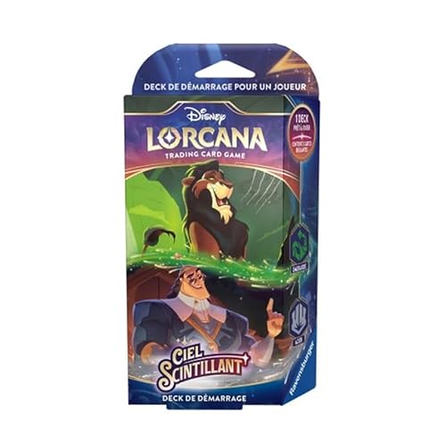 Ravensburger Disney Lorcana TCG Starter-Deck glitzernder Himmel – Smaragd & Stahl, ab 8 Jahren von Ravensburger