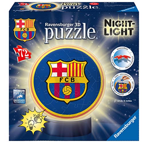 Ravensburger 11166 National Soccer Club 3D Puzzle Barcelona FC Nachtlicht, bunt von Ravensburger