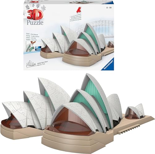 Ravensburger 3D Puzzle 11243 - Sydney Opera House - 216 Teile - Das Opernhaus Sydney zum selber Puzzeln ab 8 Jahren von Ravensburger