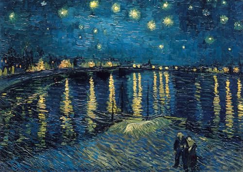 Ravensburger - Puzzle 1000 Teile Van Gogh: Sternennacht | Puzzle 1000 Teile Kunst mit Einer Größe von 70 x 50 cm | Geschenk für Erwachsene und Kinder ab 14 Jahren und mehr von Ravensburger