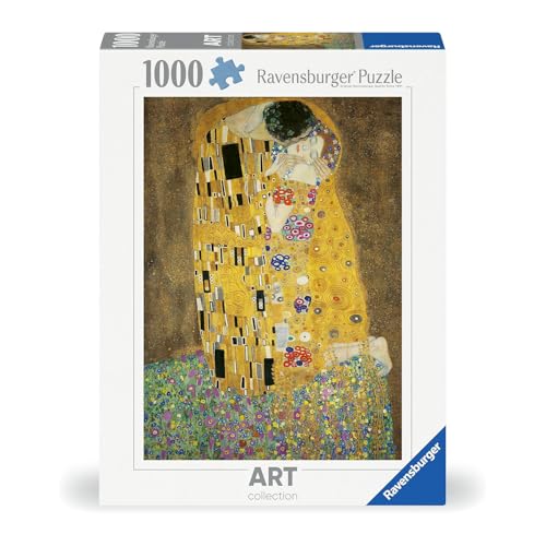Ravensburger Klimt: Der Kuss, Puzzle, 1000 Teile, Erwachsenenpuzzle, 1000 Teile, originelle Geschenke für Frauen, Geschenk zum Muttertag, 70 x 50 cm von Ravensburger