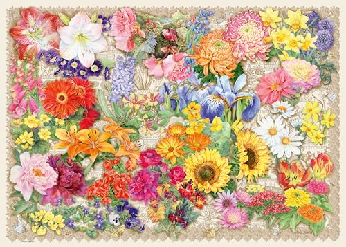 Ravensburger Puzzle 2D 1000 elementów: Kwitnące kwiaty, Nowy Design von Ravensburger