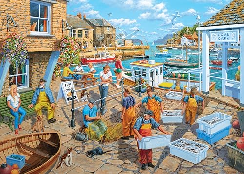 Ravensburger Puzzle 2D 1000 elementów: Życie rybaka, Nowy Design von Ravensburger