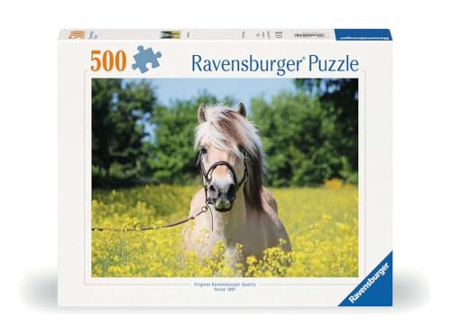 Erwachsenenpuzzle 500 Teile - Pferd im Rapsfeld Erwachsenenpuzzle 500 Teile - Pferd im Rapsfeld von Ravensburger